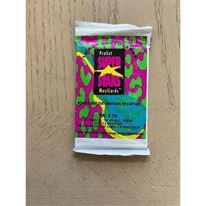 1991 ProSet SUPER STAR MUSIC Trading CARDS SEALED PACK 10 Pop Culture/Rap/Rock